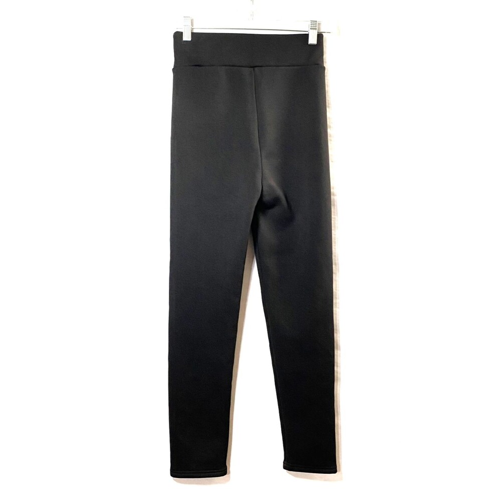 SIAEAMRG Sherpa Fleece Leggings Womens Estimated Size Medium Black Cream Read - Picture 7 of 14